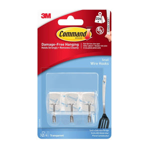 Command Clear Wire Hooks Strips