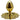 Brass Burner With Flower Base