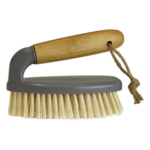 JVL Bamboo Scrubbing Brush with Handle