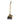 JVL Bamboo Tall Dustpan and Brush Set