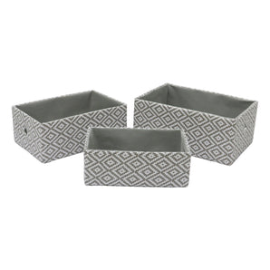 JVL Argyle Rect Paper Basket