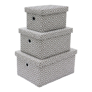 JVL Rect Paper Boxes W/Lids