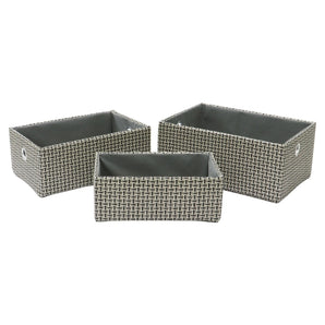 JVL Silva Rect Fabric Basket