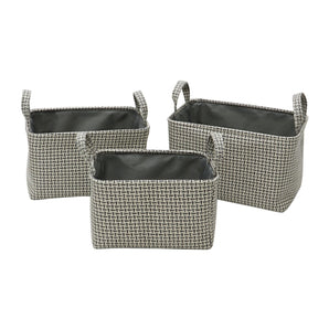 JVL Silva Rect Fabric Basket W/h