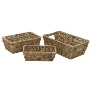 JVL Seagrass Rectangular S/Basket