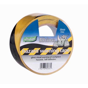 Rhino Hazard Black & yellow Tape