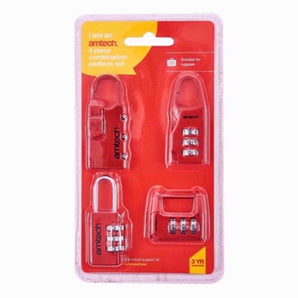 Amtech Padlock Combintion Set