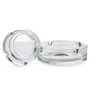 Clear Glass Ashtray Round